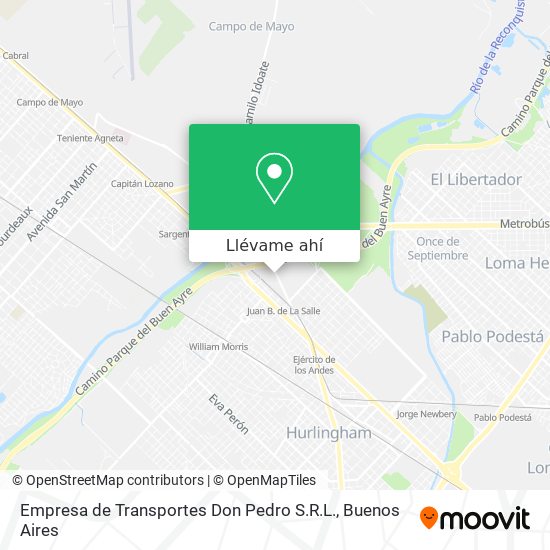 Mapa de Empresa de Transportes Don Pedro S.R.L.