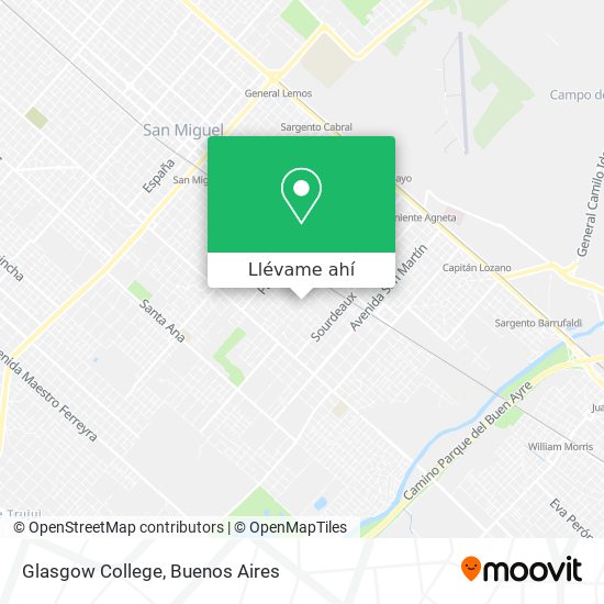 Mapa de Glasgow College