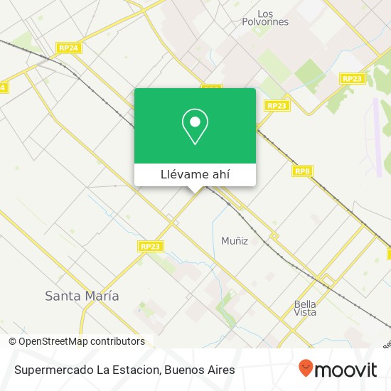 Mapa de Supermercado La Estacion