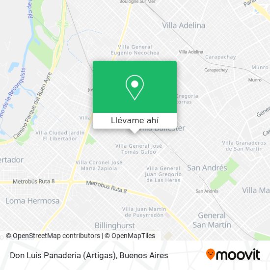 Mapa de Don Luis Panaderia (Artigas)