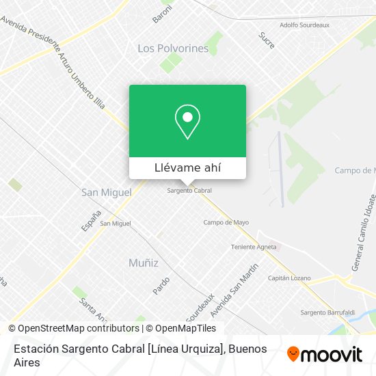 Mapa de Estación Sargento Cabral [Línea Urquiza]
