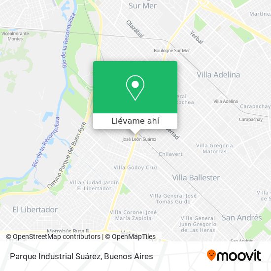 Mapa de Parque Industrial Suárez