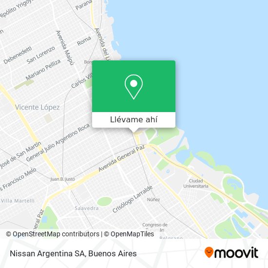 Mapa de Nissan Argentina SA