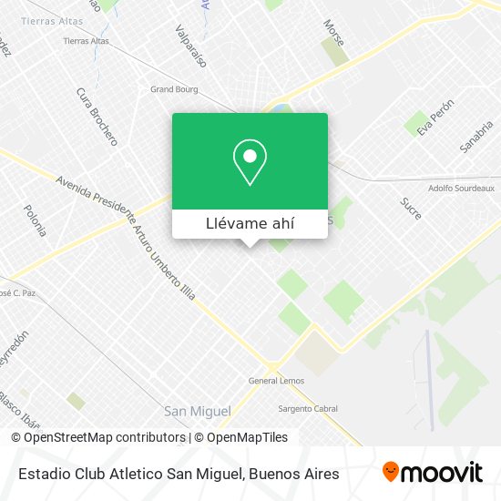 Mapa de Estadio Club Atletico San Miguel