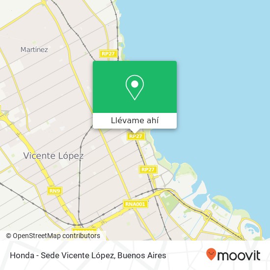 Mapa de Honda - Sede Vicente López