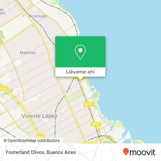 Mapa de Fosterland Olivos