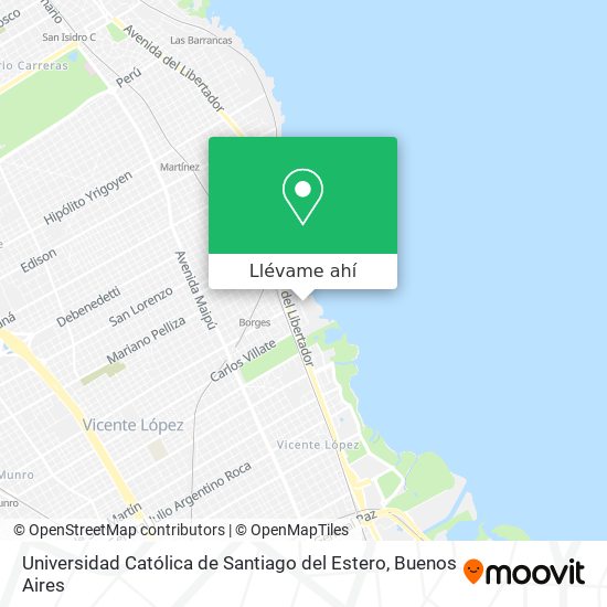 Mapa de Universidad Católica de Santiago del Estero