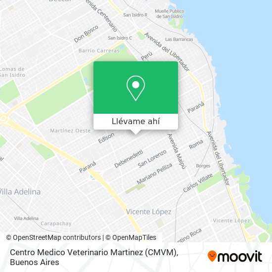 Mapa de Centro Medico Veterinario Martinez (CMVM)