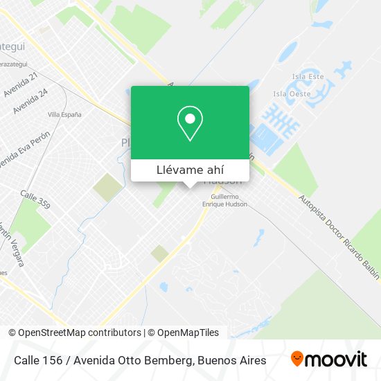 Mapa de Calle 156 / Avenida Otto Bemberg