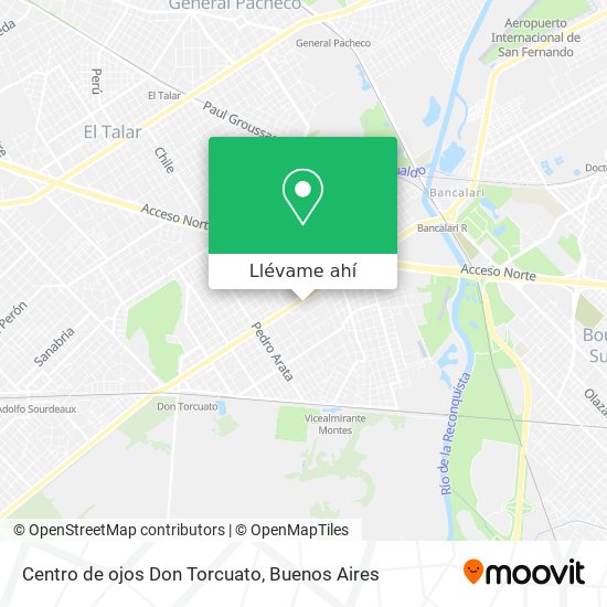Mapa de Centro de ojos Don Torcuato