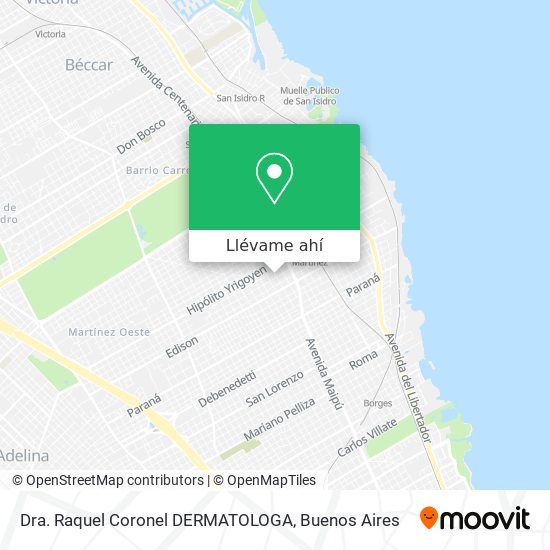 Mapa de Dra. Raquel Coronel DERMATOLOGA