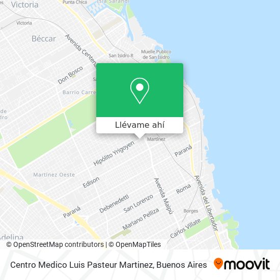 Mapa de Centro Medico Luis Pasteur Martinez