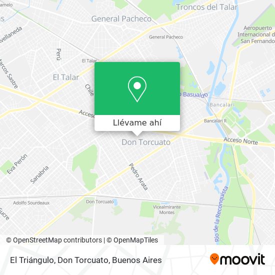 Mapa de El Triángulo, Don Torcuato