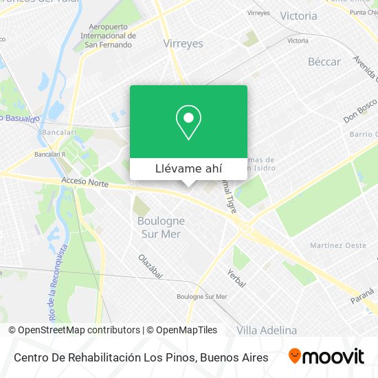 Mapa de Centro De Rehabilitación Los Pinos