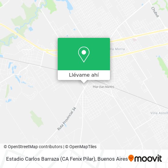 Mapa de Estadio Carlos Barraza (CA Fenix Pilar)