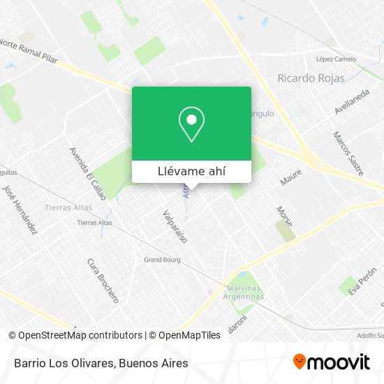 Mapa de Barrio Los Olivares