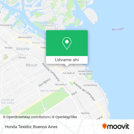 Mapa de Honda Texidor