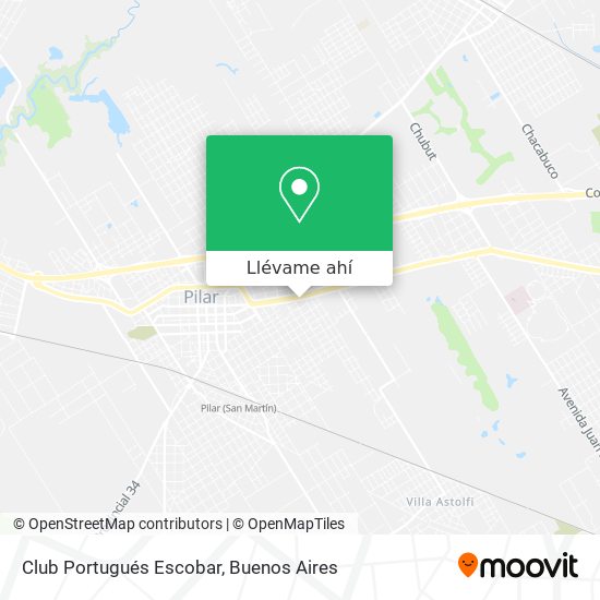 Mapa de Club Portugués Escobar