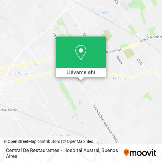 Mapa de Central De Restaurantes - Hospital Austral