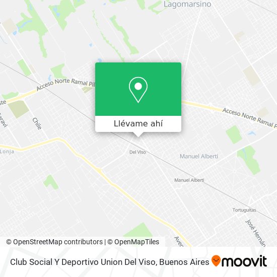 Mapa de Club Social Y Deportivo Union Del Viso