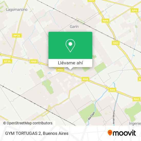 Mapa de GYM TORTUGAS 2