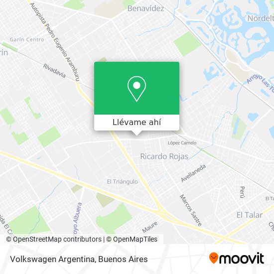 Mapa de Volkswagen Argentina