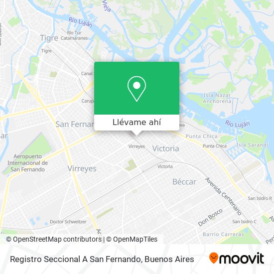 Mapa de Registro Seccional A San Fernando