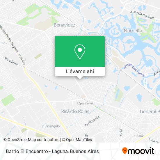 Mapa de Barrio El Encuentro - Laguna