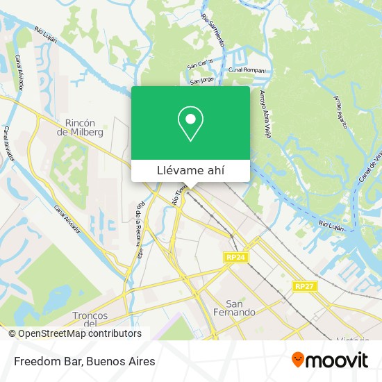 Mapa de Freedom Bar