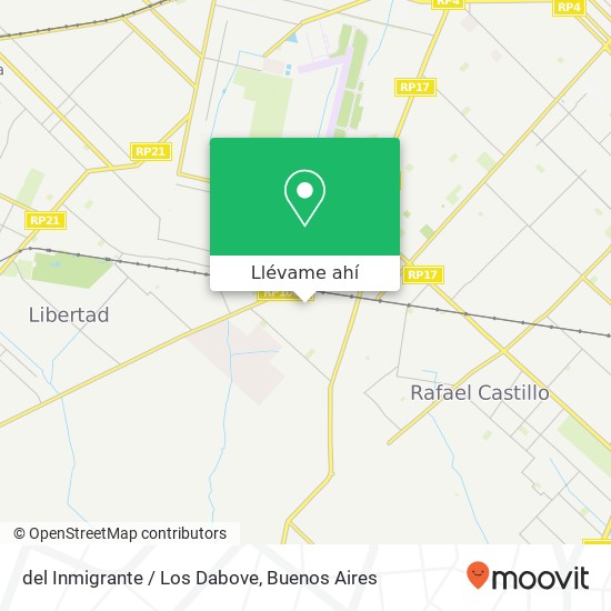 Mapa de del Inmigrante / Los Dabove