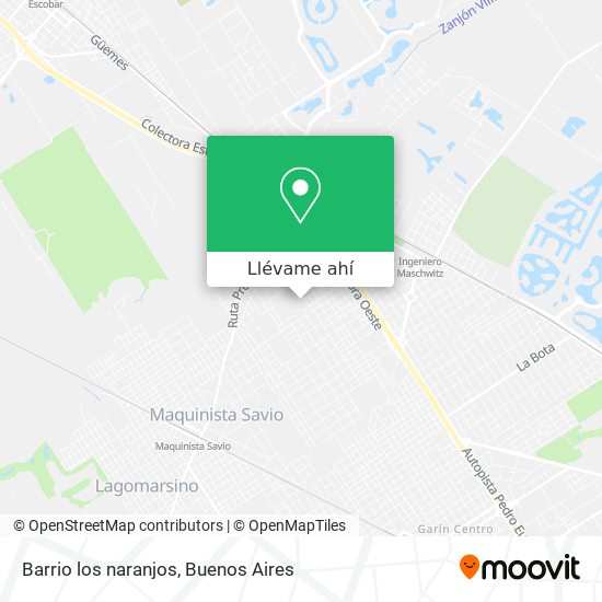 Mapa de Barrio los naranjos