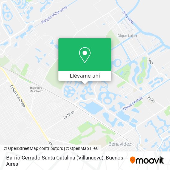 Mapa de Barrio Cerrado Santa Catalina (Villanueva)