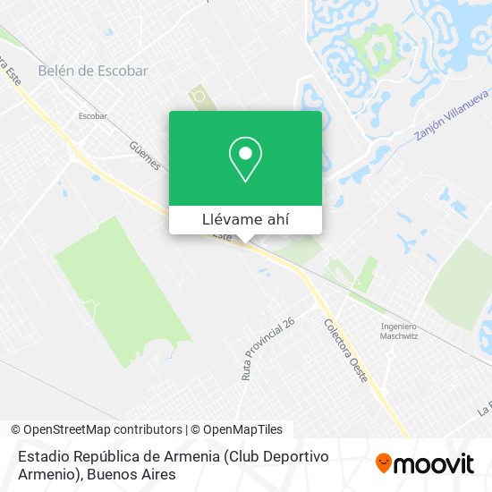 Cómo llegar a Estadio República de Armenia (Club Deportivo Armenio) en  Escobar en Colectivo?