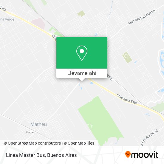 Mapa de Linea Master Bus