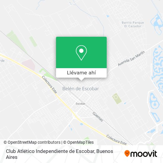 Mapa de Club Atlético Independiente de Escobar