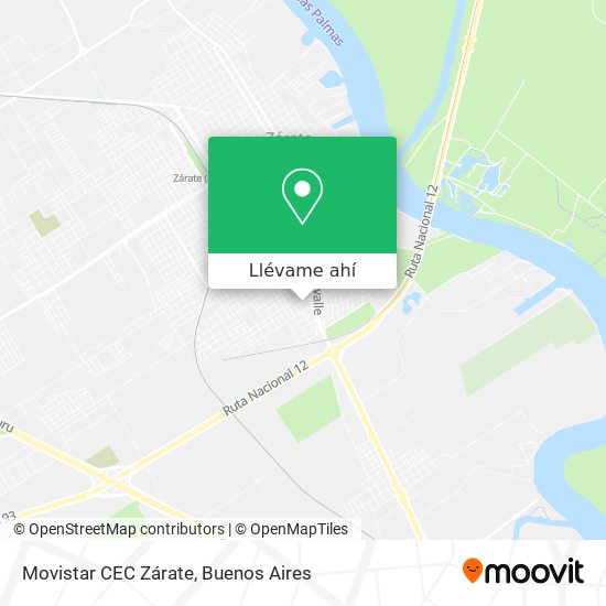 Mapa de Movistar CEC Zárate