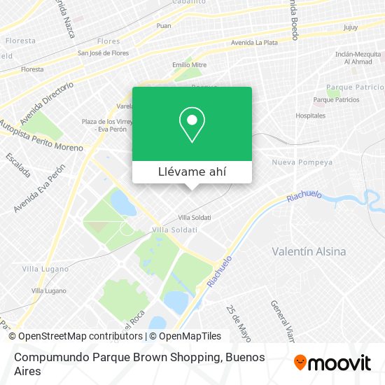 Mapa de Compumundo Parque Brown Shopping