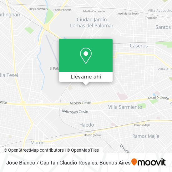 Mapa de José Bianco / Capitán Claudio Rosales