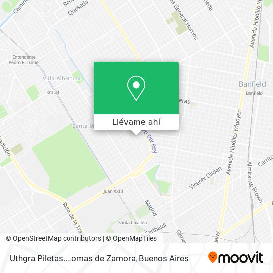 Mapa de Uthgra Piletas..Lomas de Zamora