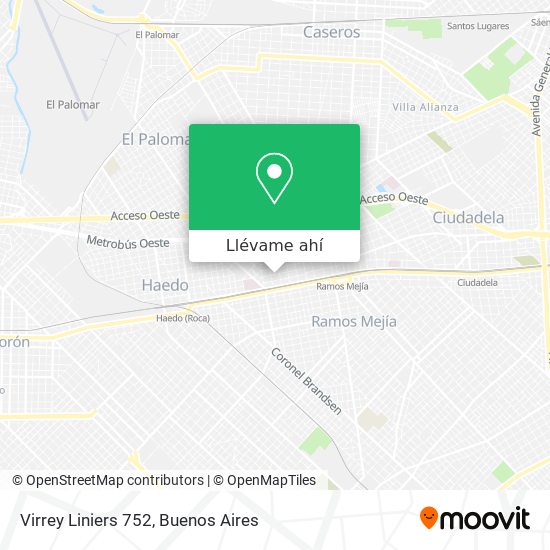 Mapa de Virrey Liniers 752