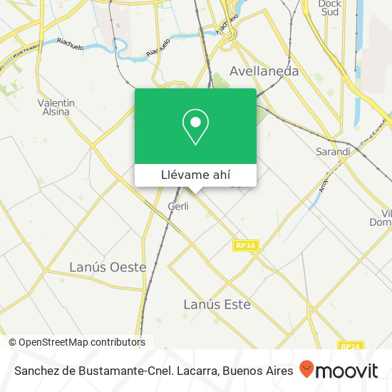 Mapa de Sanchez de Bustamante-Cnel. Lacarra
