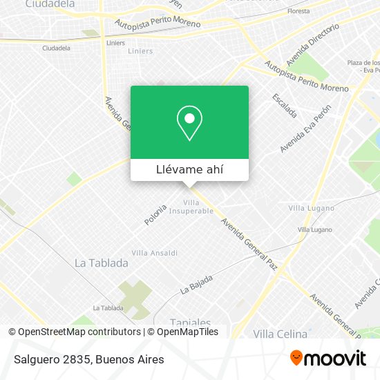 Mapa de Salguero 2835