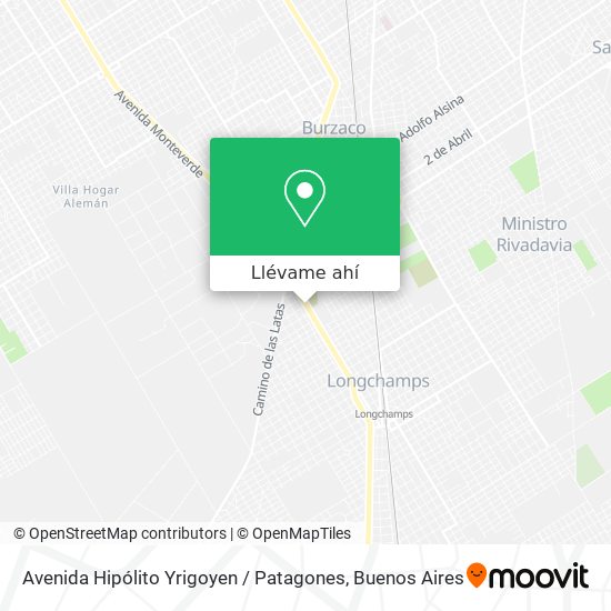 Mapa de Avenida Hipólito Yrigoyen / Patagones