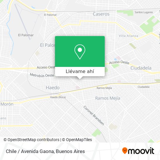 Mapa de Chile / Avenida Gaona