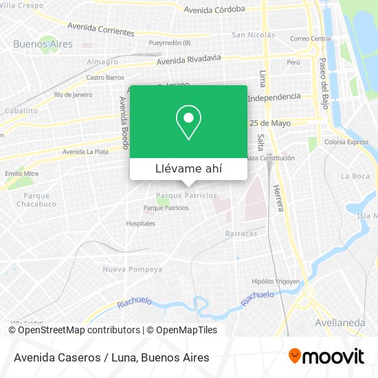 Mapa de Avenida Caseros / Luna