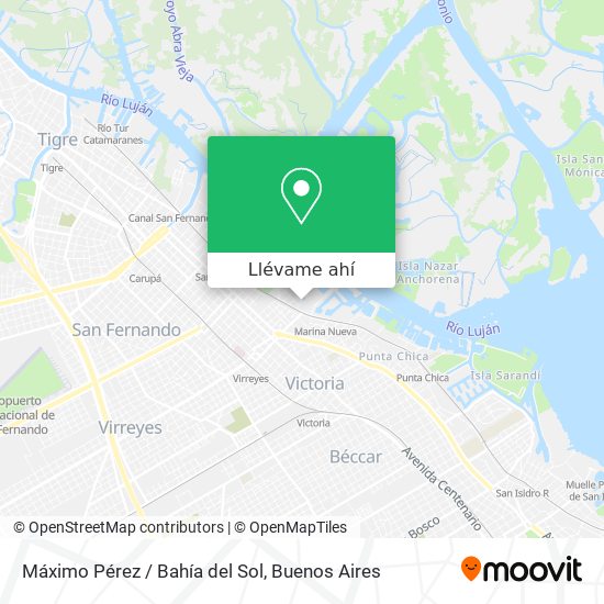 Mapa de Máximo Pérez / Bahía del Sol