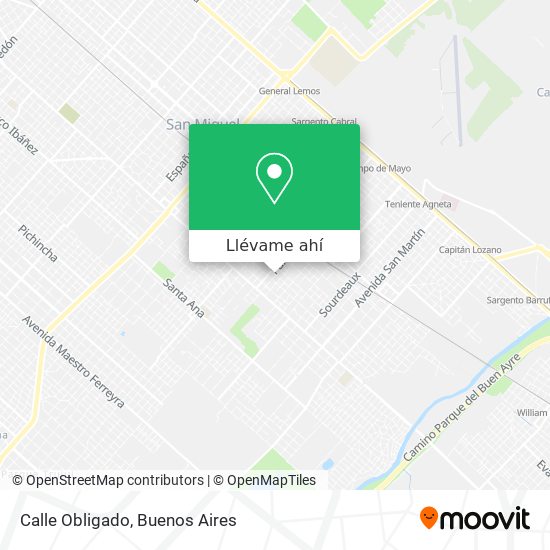 Mapa de Calle Obligado