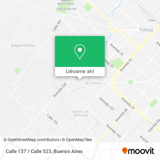 Mapa de Calle 137 / Calle 523