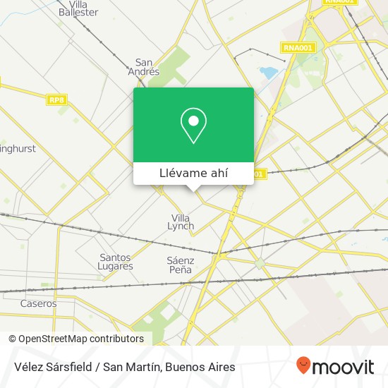 Mapa de Vélez Sársfield / San Martín