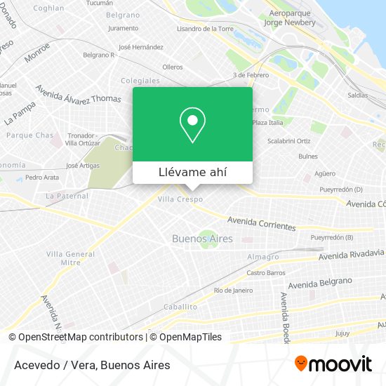 Mapa de Acevedo / Vera